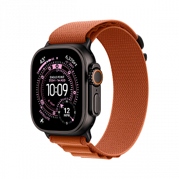 Смарт-часы Apple Watch Ultra 3 GPS + Cellular, 49 мм, черный титан, ремешок Alpine Loop Terra Cotta